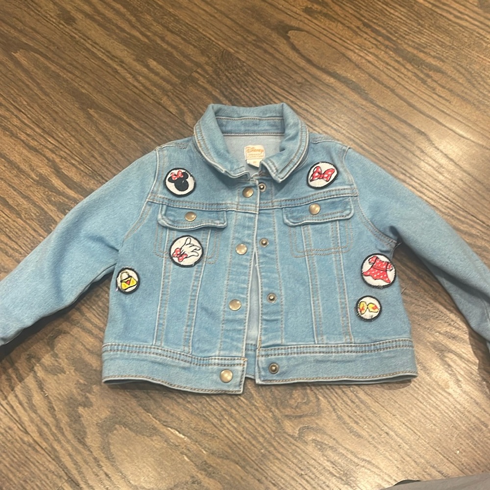 Disney denim jacket with Minnie patches 3T